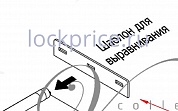 Картинка Комплект лезвий для регулируемой оси Т.Е. (выравнивание на плоской поверхности с двух сторон 2 шт.) для межкомнатных дверей